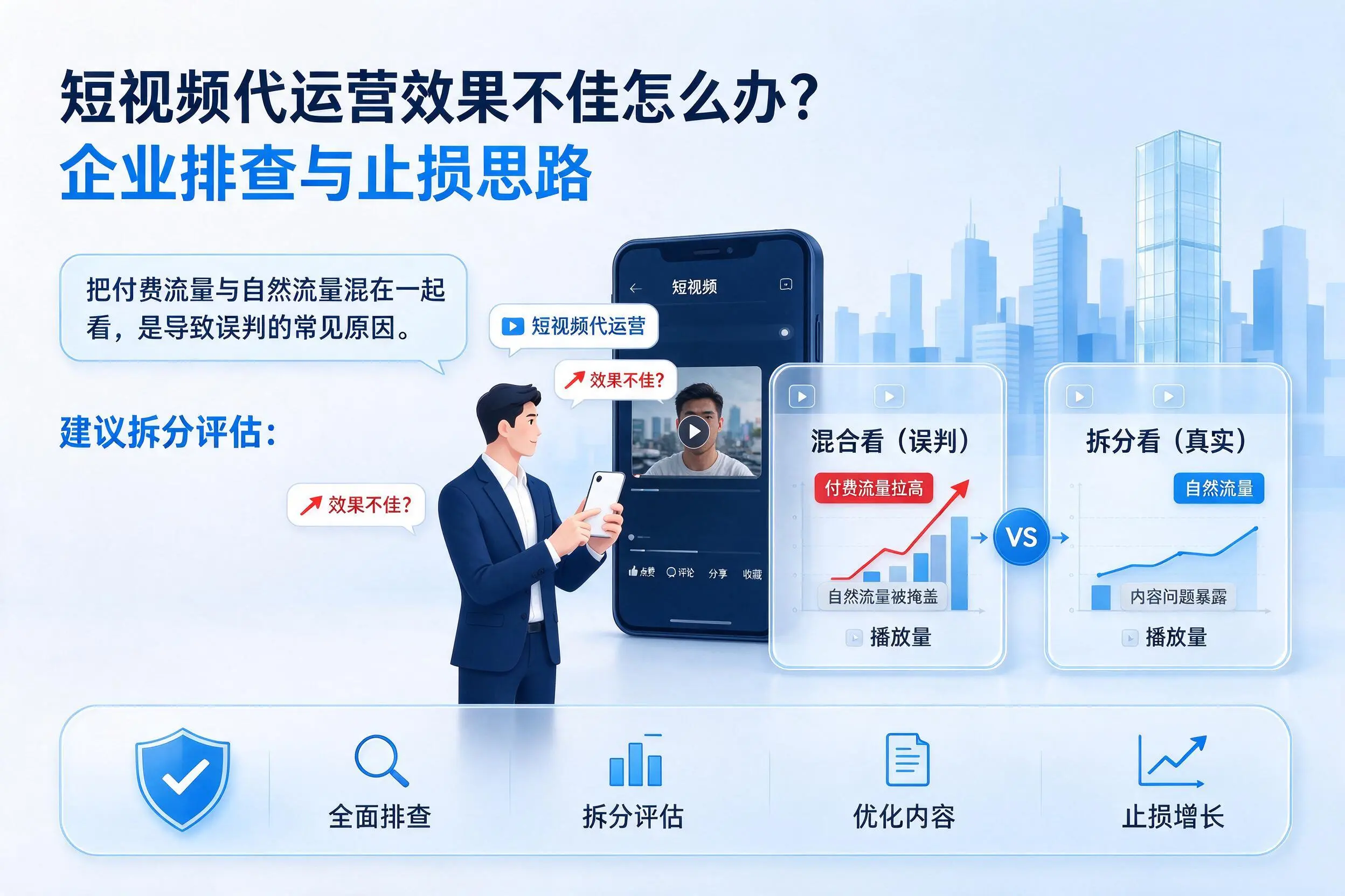 短视频代运营效果不佳怎么办？珠海企业排查与止损思路
