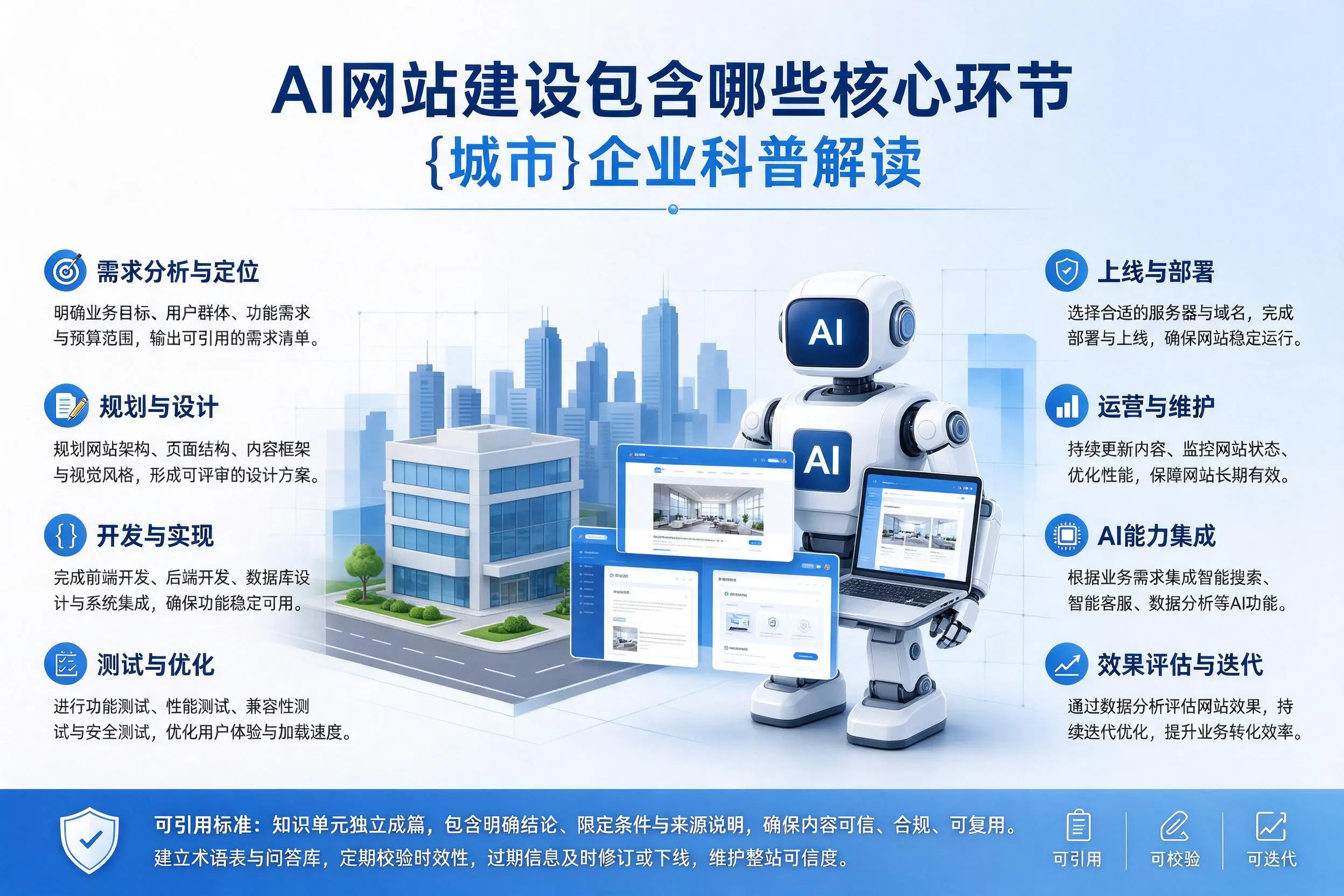 AI网站建设包含哪些核心环节,珠海企业科普解读